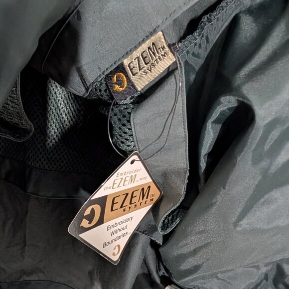 Krispy Kreme Donuts Employee Jacket Size Large Green All Climate Wear Full Zip - Picture 5 of 14